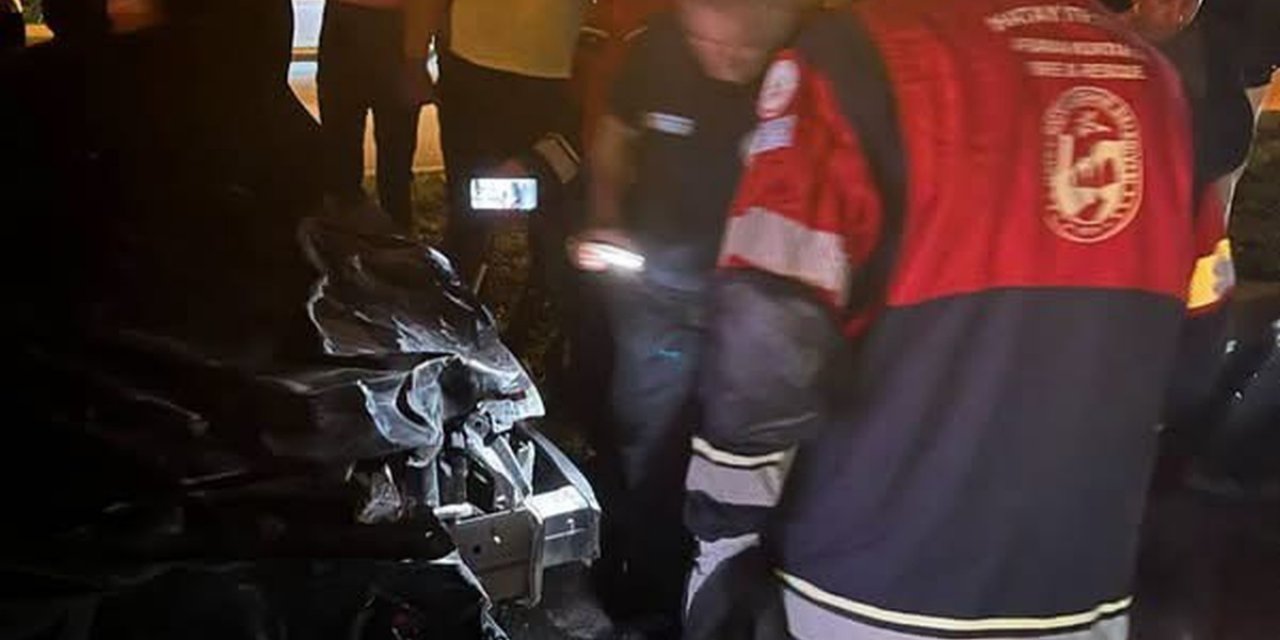 Hatay Samandağ'da Angusa Çarpan Otomobilin Sürücüsü Yaralandı, Hayvanlar Teslim Edildi