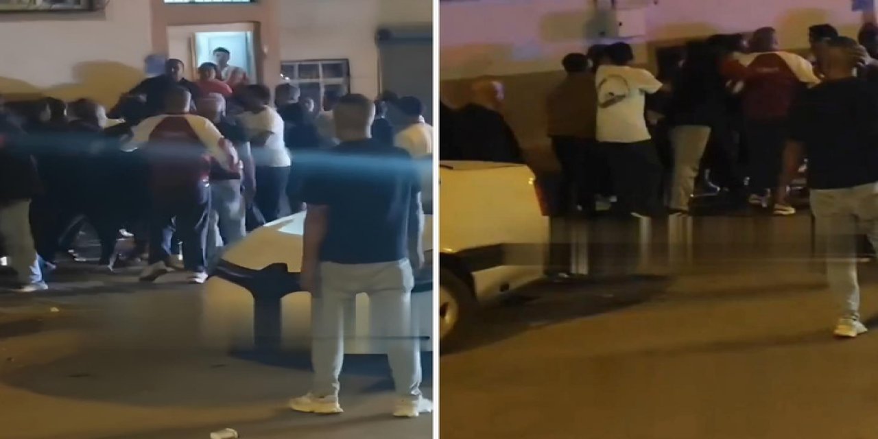 Birbirlerine Acımasızca Saldırdılar! Sokak Savaş Alanına Döndü