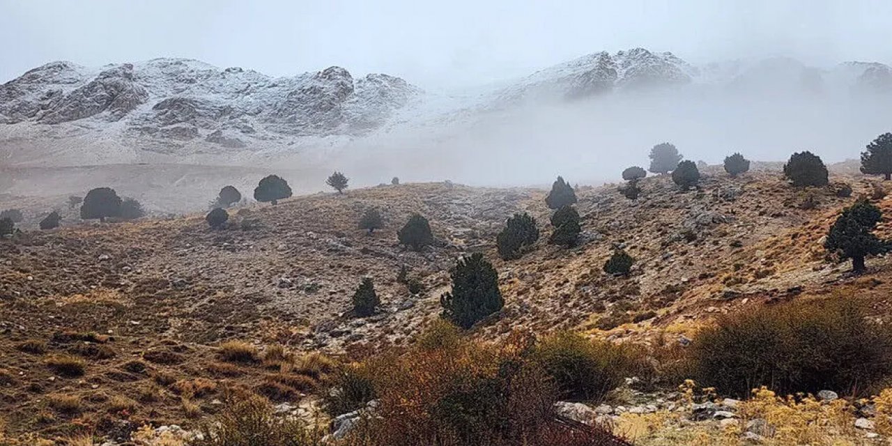 Kaş'ın Yüksek Kesimlerine Kar Yağdı