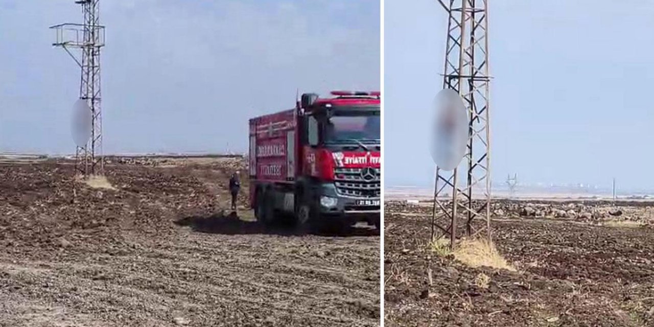 Eşiyle Tartıştı, Yüksek Gerilim Hattı Direğine Bağladığı İple İntihar Etti