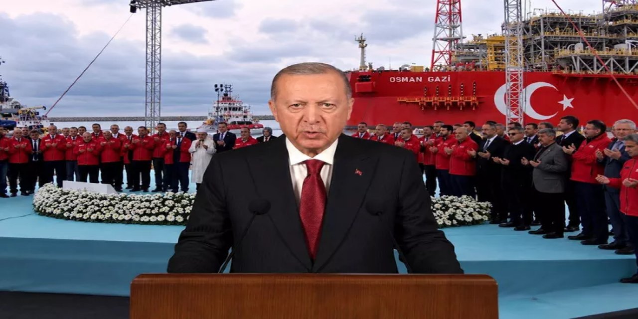 "Osman Gazi" Gaz Üretimi İçin Yola Çıktı! Cumhurbaşkanı Erdoğan: Mavi Vatan'ın İlk Fabrikası