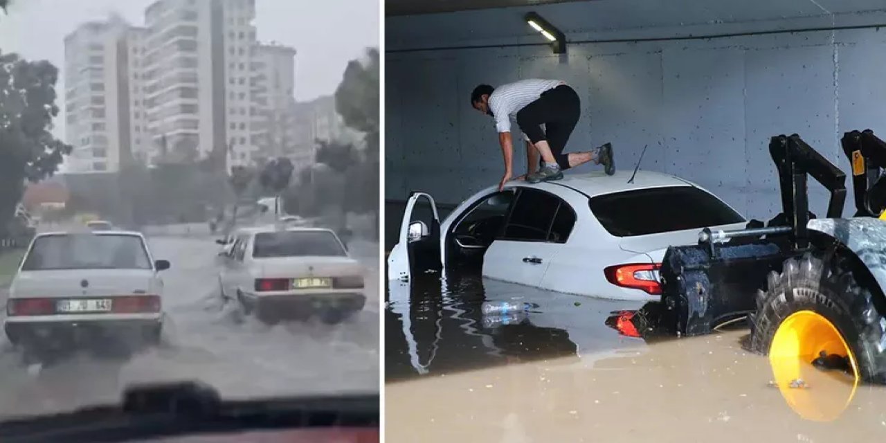 Sağanak Yağış Adana'yı Da Vurdu: Yollar Göle Döndü