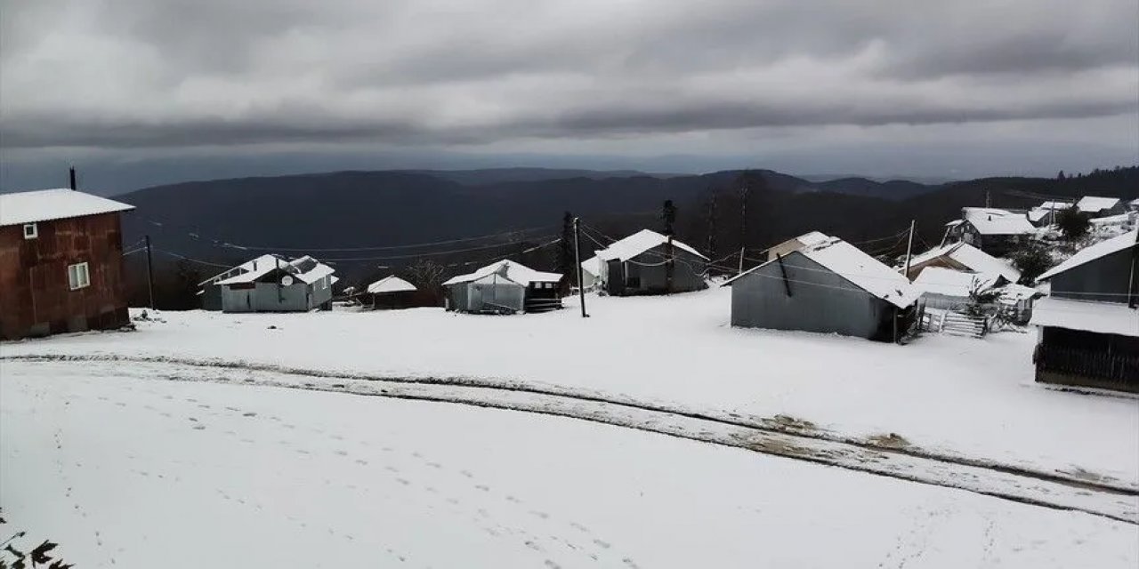Sakarya'nın Yüksek Kesimlerine Kar Yağdı