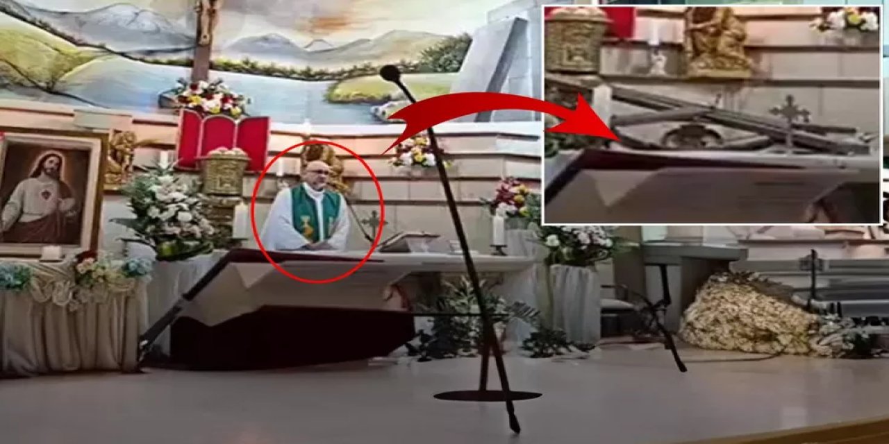 Böyle Ölüm Görülmedi! Rahibin Son Anları Kamerada
