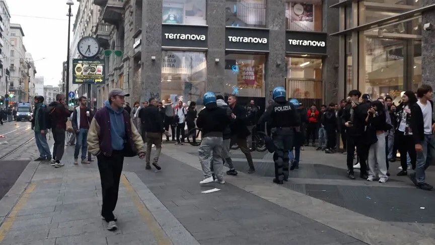 Milano'da Devam Eden Şiddet Olaylarında 160 Kişi Gözaltına Alındı