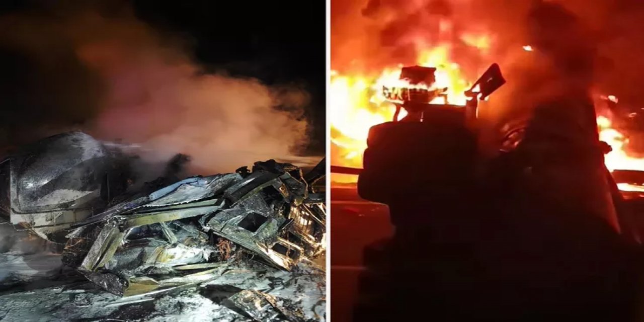 Devrildikten Sonra Yanan Tankerin Sürücüsü Hayatını Kaybetti