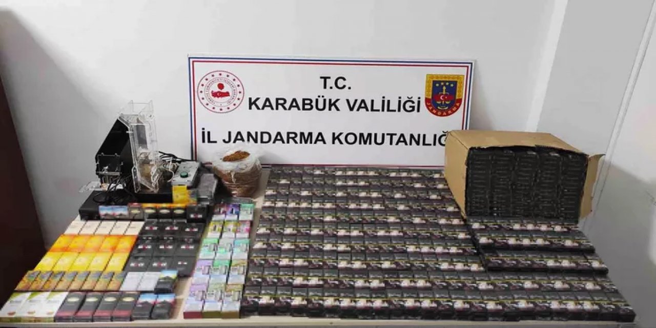 Karabük'te Jandarmanın İş Yeri Baskınında 1100 Paket Doldurulmuş Makaron Bulundu
