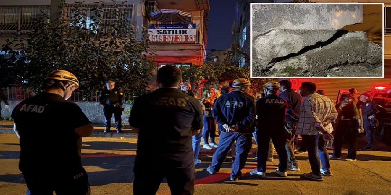 Çatlaklar Oluşan Bina Korkuttu! 40 Kişi Tahliye Edildi