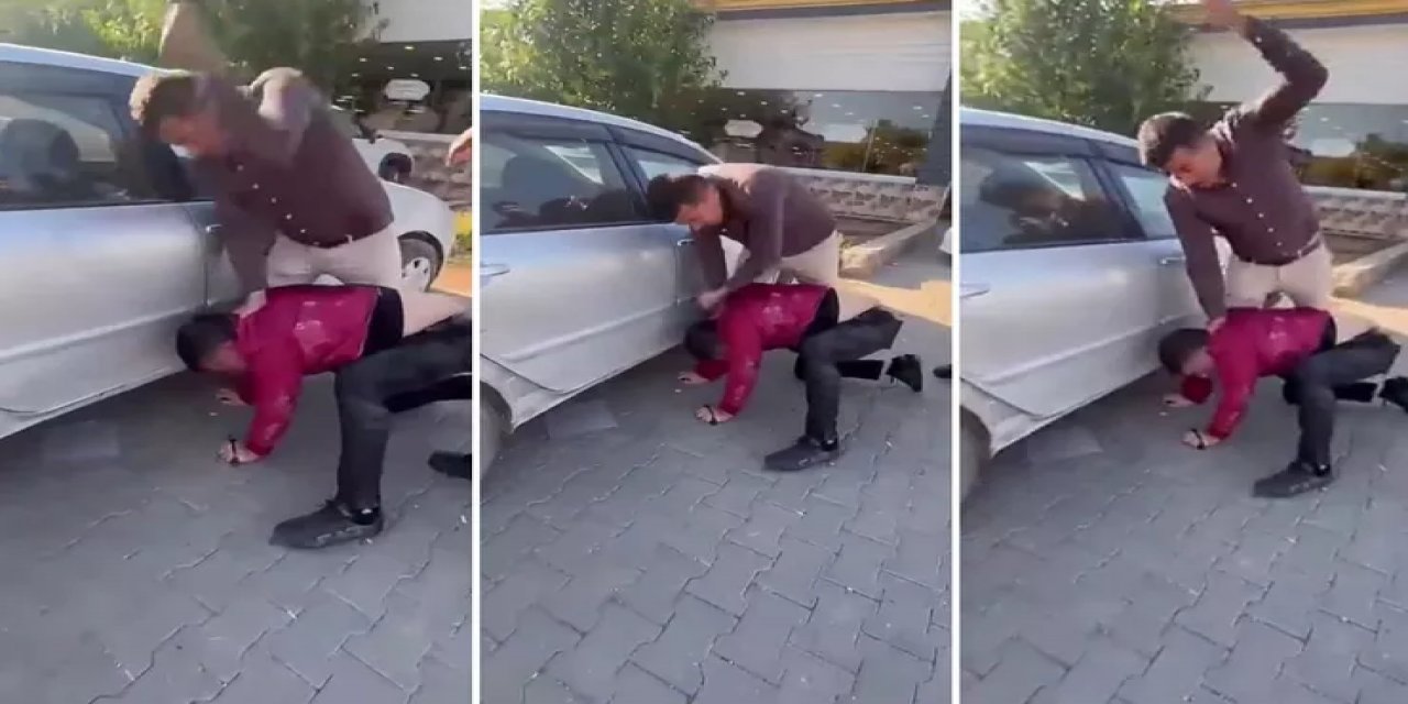 Bir Kenti Ayağa Kaldıran Görüntü! Elinde Bıçakla Öldüresiye Darp Etti