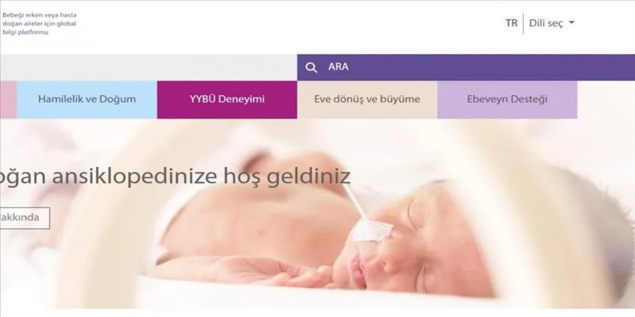 Uluslararası Yenidoğan Bilgi Platformu Neopedia Türkçe İçeriklerle Erişimde
