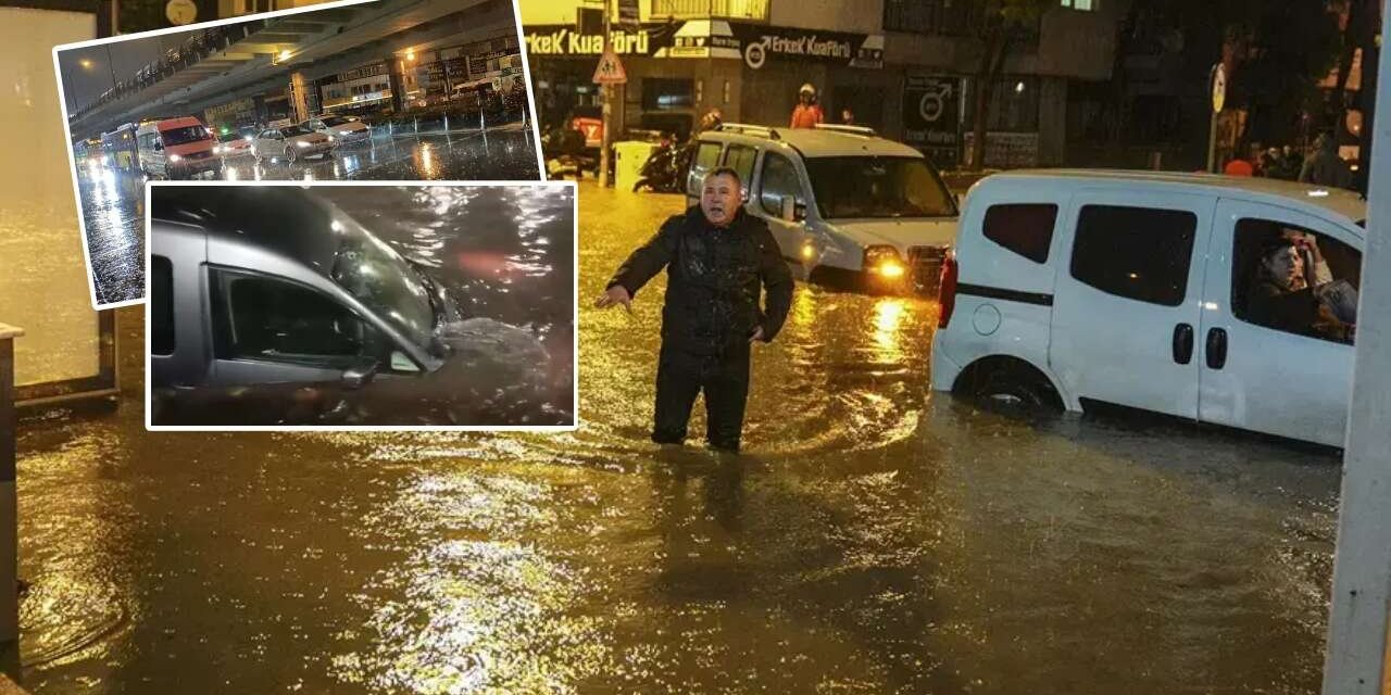 Megakentte Sağanak Kabusu: İstanbul'da Yollar Göle Döndü, Trafik Yüzde 80'e Fırladı!