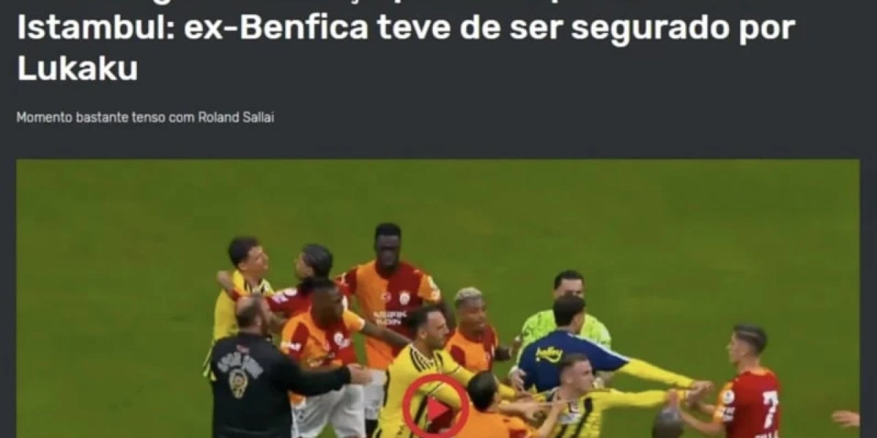Galatasaray-Fenerbahçe Derbisinde Yaşananlar Dünya Basınının Gündeminde!
