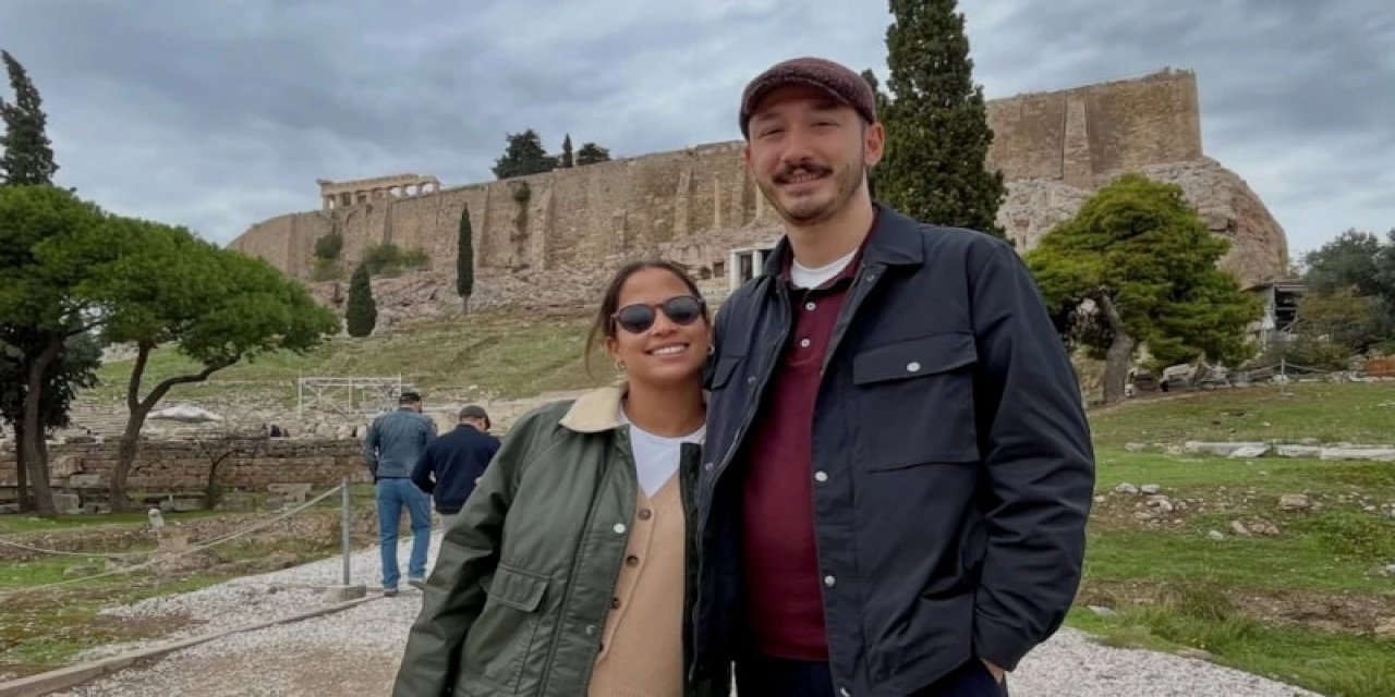 Nilüfer’in Kızı Ayşe Nazlı, Atina'da! Eşiyle Poz Verdi