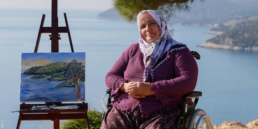 Bedensel Engelli Ressamın Hayalini Anadolu Ajansı Ekibi Gerçekleştirdi