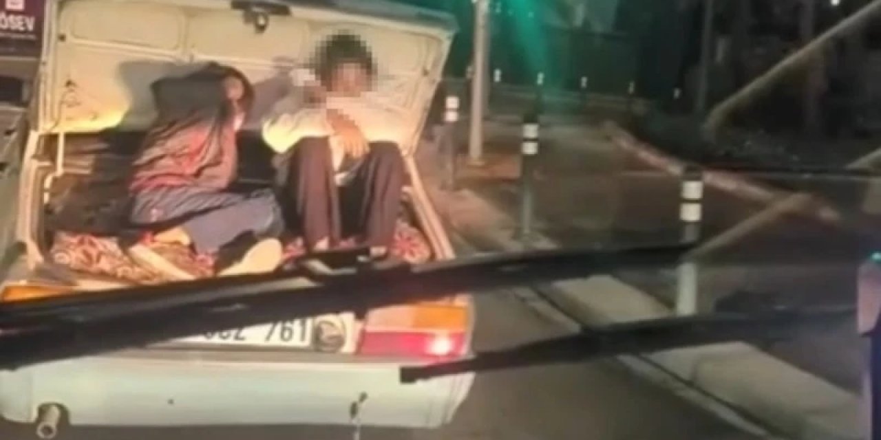 İstanbul'da 2 Çocuk, Otomobilin Bagajında Yolculuk Etti