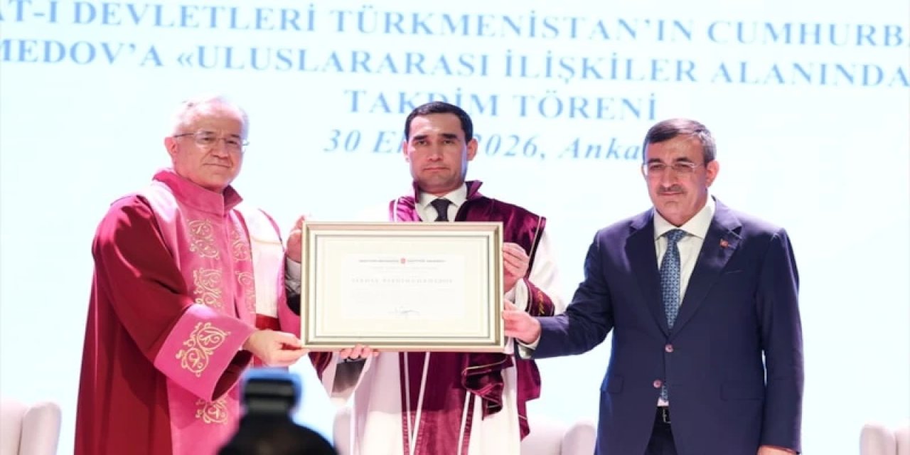 Hacettepe Üniversitesinden Türkmenistan Cumhurbaşkanı Berdimuhammedov'a Fahri Doktora