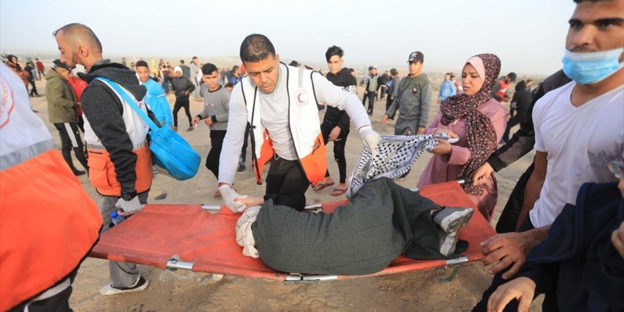 İsrail Askerleri Gazze Sınırında 5 Filistinliyi Yaraladı