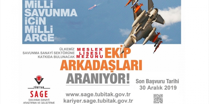 Tübitak Sage, Meslek Lisesi Mezunu Personel Alacak