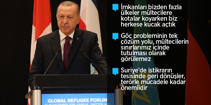 Cumhurbaşkanı Erdoğan: Mülteci Meselesi Birkaç Ülkenin Çabasıyla Önlenemez