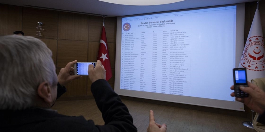 Aile, Çalışma Ve Sosyal Hizmetler Bakanı Selçuk: 572 Şehit Yakını, Gazi Ve Gazi Yakınının Ataması Yarın Yapılacak