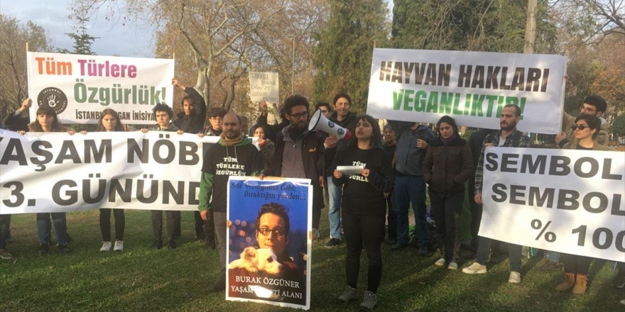 Hayvanseverlerin Fayton Protestosu İbb Karşısındaki Parkta Sürüyor