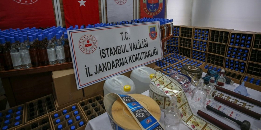 İstanbul'da 5 Ton Sahte İçki Ele Geçirildi