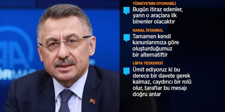 Cumhurbaşkanı Yardımcısı Oktay: Libya'yla Olan Anlaşma İle Bizi Karaya Hapsetme Oyununu Bozduk