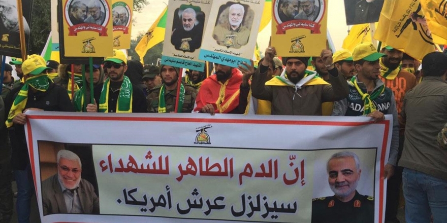 Bağdat’ta Süleymani Ve Mühendis İçin Cenaze Töreni Düzenlendi