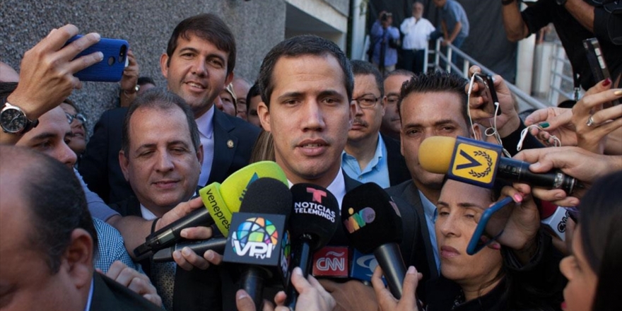 Venezuela'da Guaido Ve Beraberindeki Muhalif Parlamenterler Ulusal Meclis'e Girdi