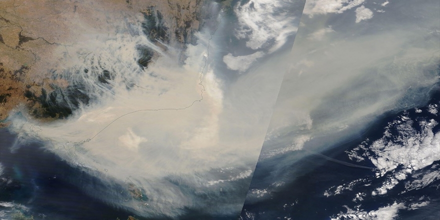 Avustralya'daki Yangınların Dumanları Dünya'nın Etrafında En Az Bir Tur Atacak