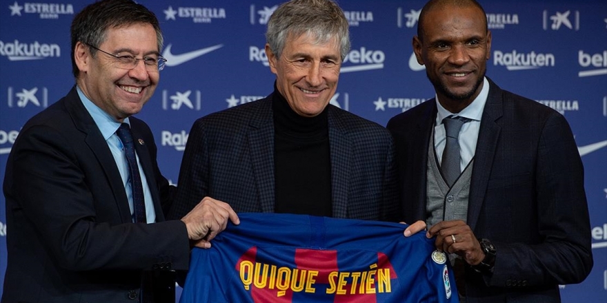 Barcelona Yeni Teknik Direktörü Quique Setien'i Tanıttı