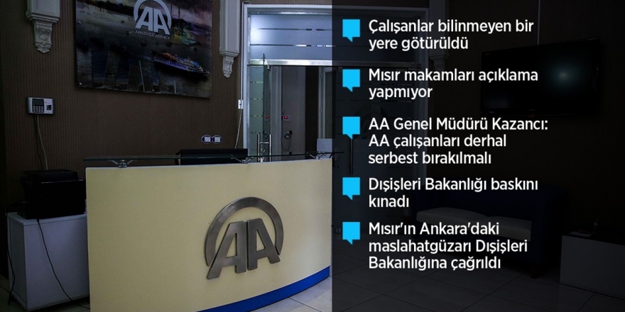 Mısır Polisi Aa Kahire Ofisini Basarak Dört Çalışanı Gözaltına Aldı