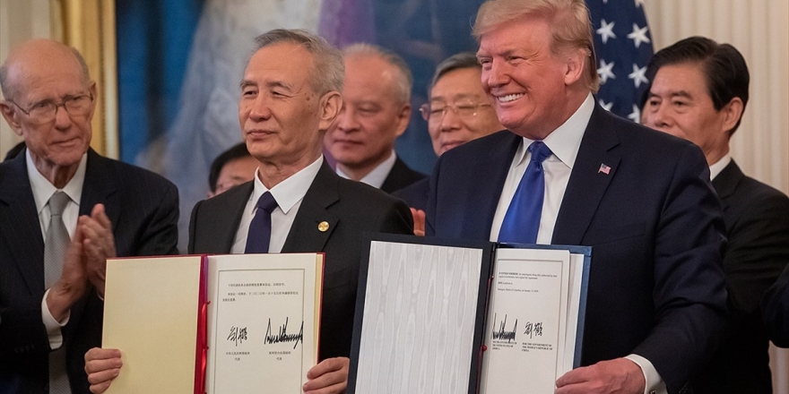 Abd İle Çin Birinci Faz Ticaret Anlaşmasını İmzaladı