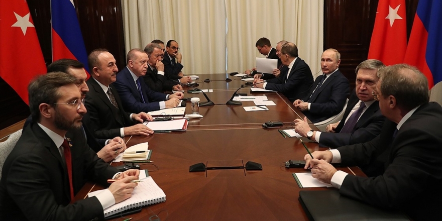 Cumhurbaşkanı Erdoğan İle Putin Bir Araya Geldi