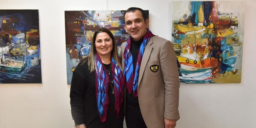 Ressam Raif Ve Yasemin Kalyoncu Paris'te Sergi Açtı