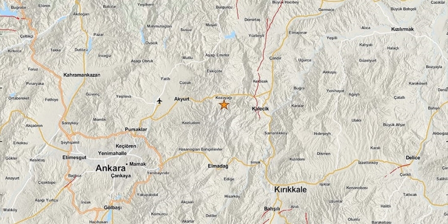Ankara'da 4,5 Büyüklüğünde Deprem Meydana Geldi