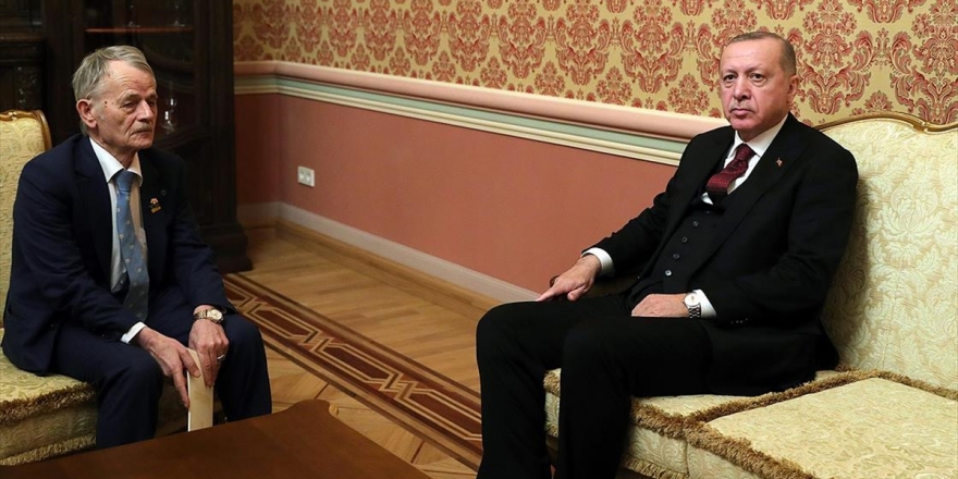 Cumhurbaşkanı Erdoğan, Kırım Tatar Halkının Lideri Kırımoğlu'nu Kabul Etti