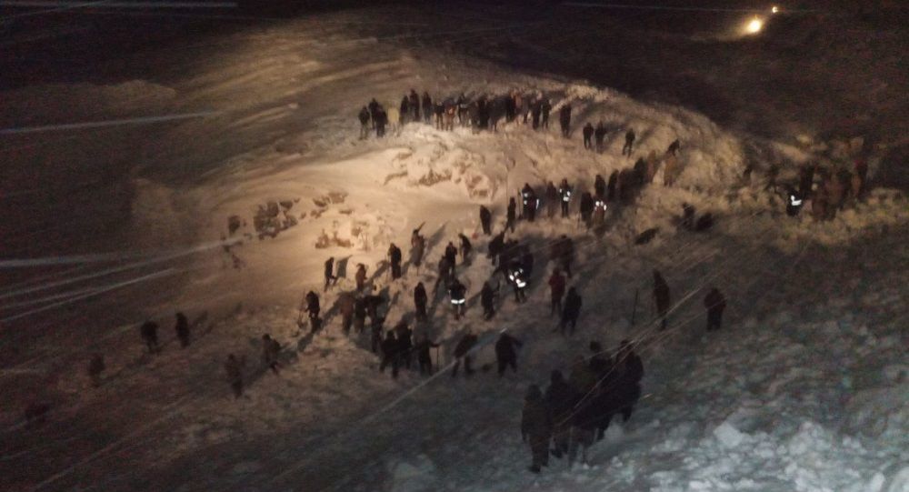 Van'da kayıp iki kişiyi arayan arama ekiplerinin üzerine çığ düştü