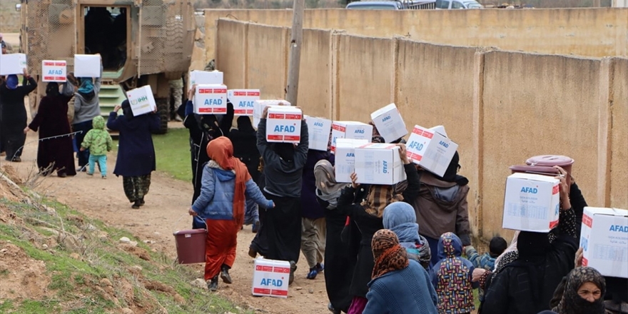 Rasulayn Ve Tel Abyad'a İnsani Yardımlar Devam Ediyor
