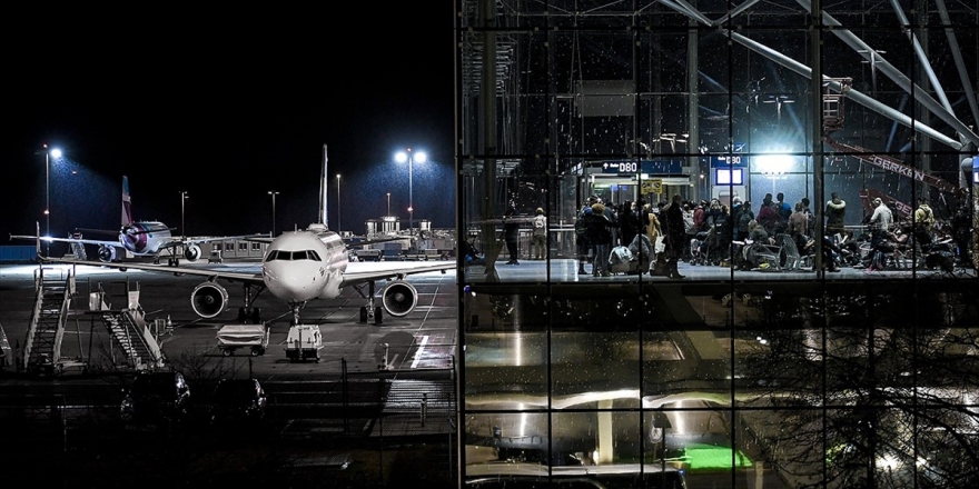 Almanya'da Sabine Kasırgası Nedeniyle Birçok Uçuş İptal Edildi