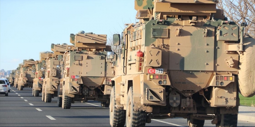 Barış Pınarı Harekatı Bölgesinden Hatay Sınırına Askeri Sevkiyat
