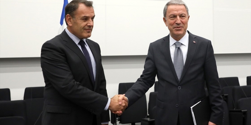 Bakan Akar, Yunanistan Savunma Bakanı Panagiotopoulos İle Görüştü
