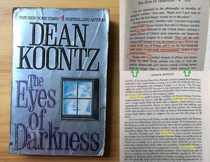 Dean Koontz, tam 39 yıl önce koronavirüsü yazmış!