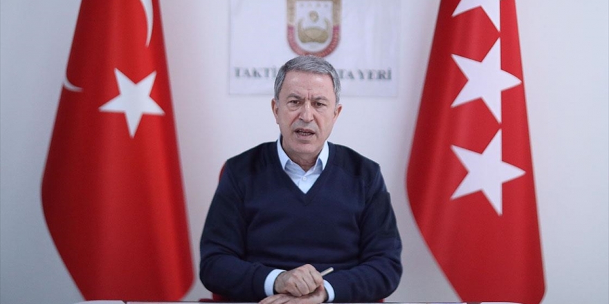 Bakan Akar: Bahar Kalkanı Harekatı'nda 2557 Rejim Unsuru Etkisiz Hale Getirildi