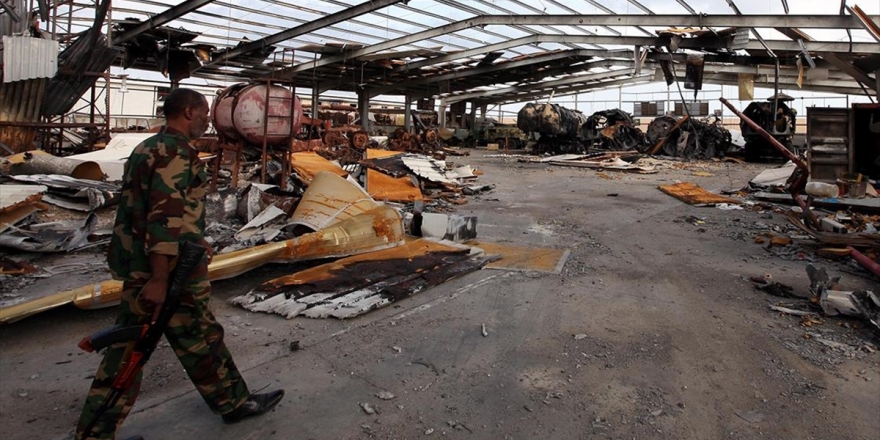 Libya'da UMH, Hafter Güçlerine Ait Mühimmat Deposunu İmha Etti