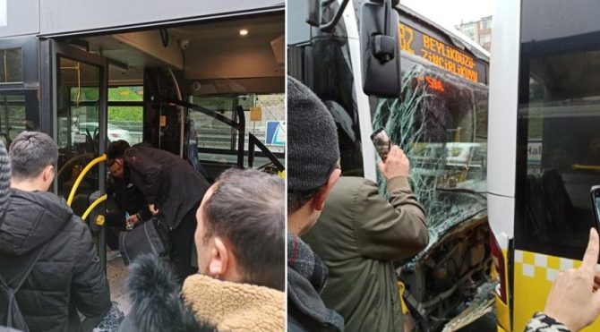Haliç’te iki metrobüs çarpıştı: Çok sayıda yaralı var