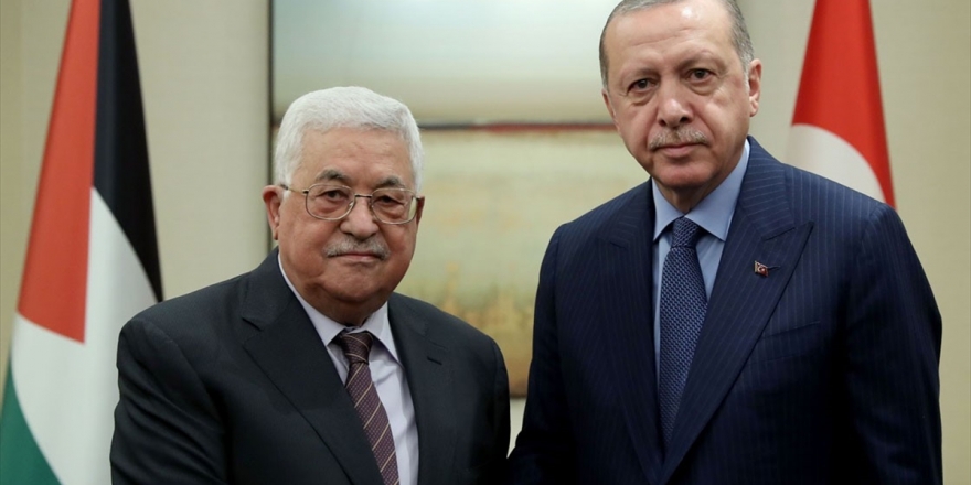Cumhurbaşkanı Erdoğan, Filistin Devlet Başkanı Abbas İle Görüştü