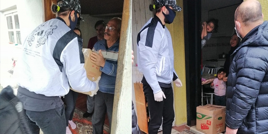 Futbolcu Yusuf Yazıcı İhtiyaç Sahiplerine Gıda Yardımında Bulundu