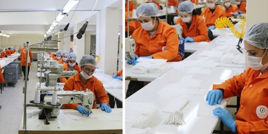 Hükümlüler Sağlık Kurumları İçin Ayda 1,5 Milyon Maske Üretiyor