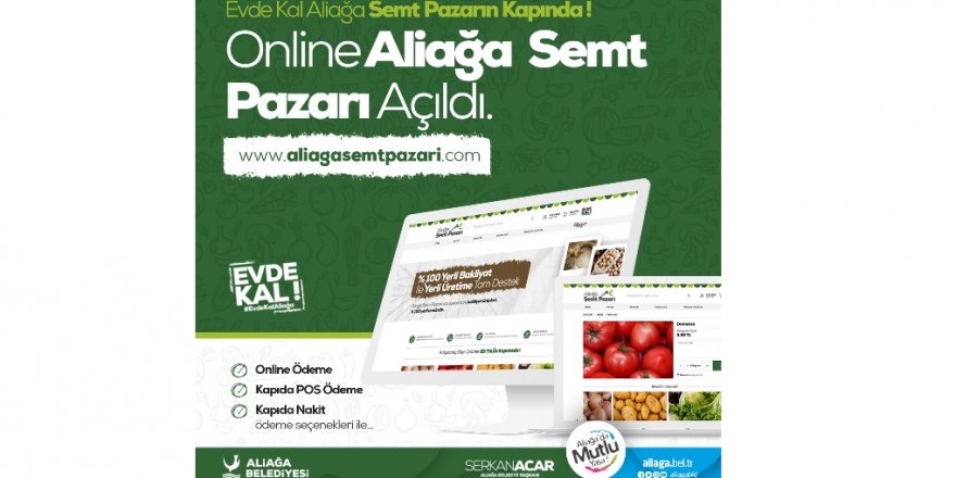 ALİAĞA BELEDİYESİ’NDEN EVİNDE KALAN ALİAĞALILARA ONLİNE HİZMET
